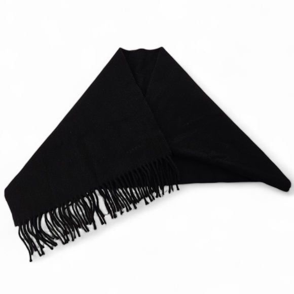 Hermès Muffler Scottish Cashmere Scarf In Black - Picture 7 of 9